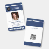 Mitarbeiter Foto ID QR CODE Unternehmenssicherheit Ausweis (Vorder- & Rückseite)