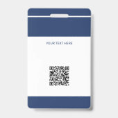 Mitarbeiter Foto ID QR CODE Unternehmenssicherheit Ausweis (Rückseite)