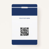 Mitarbeiter Foto ID QR CODE Unternehmenssicherheit Ausweis (Rückseite)