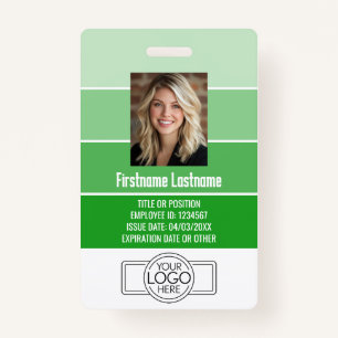 Mitarbeiter-Foto-ID - Streifen-Logo, beruflich Ausweis