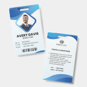 Mitarbeiter-Foto-ID Unternehmen Sicherheit Abzeich Ausweis (Vorder- & Rückseite)