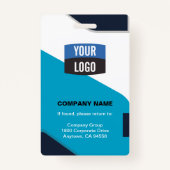 Mitarbeiter-Foto-ID Unternehmen Sicherheit Abzeich Ausweis (Rückseite)