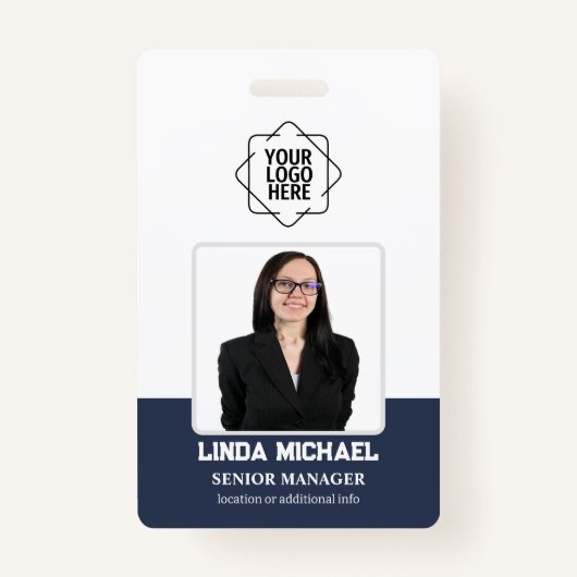 Mitarbeiter-Foto-ID Unternehmen Sicherheit Abzeich Ausweis (Vorderseite)