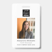 Mitarbeiter-Foto-ID Unternehmenssicherheit Ausweis (Front)