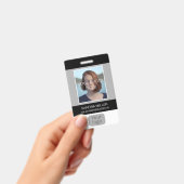 Mitarbeiter-Foto, Logo, Bar-Code, Ausweis (Handheld)