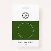 Mitarbeiter-Foto, Logo, Bar, Name-ID Ausweis (Vorderseite)