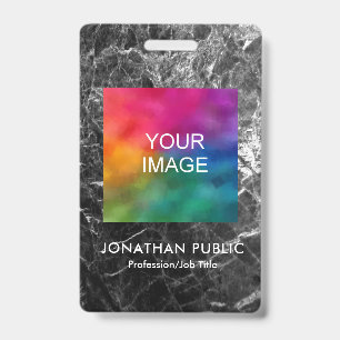 Mitarbeiter Foto Logo Name und Titel Moderne ID Ausweis