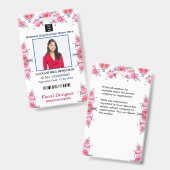 Mitarbeiter Foto Name Ausweis Custom (Vorder- & Rückseite)