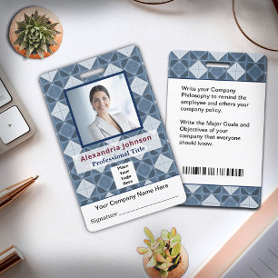 Mitarbeiter Foto Name Bar Code Logo ID Karte Benut Ausweis