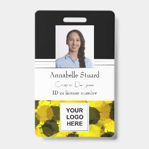 Mitarbeiter-Foto-Name-Barcode-Firmenlogo Ausweis