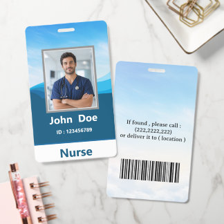 Mitarbeiter-Foto Name Krankenschwester ID-Ausweis Ausweis