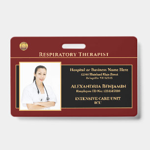 Mitarbeiter Foto Name Logo Krankenhaus Personalisi Ausweis