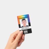 Mitarbeiter-Foto - Regenbogen Ausweis (Handheld)