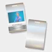 Mitarbeiter-Foto Silver hinzufügen Ausweis (Vorder- & Rückseite)
