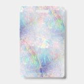 Mitarbeiter Foto Trendy Holographic Opal Ausweis (Rückseite)