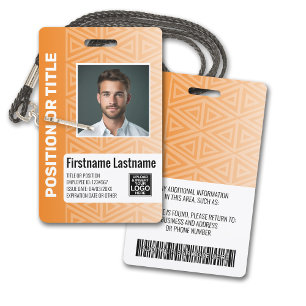 Mitarbeiter-Fotoausweis - moderner Stammes-, Logo- Ausweis