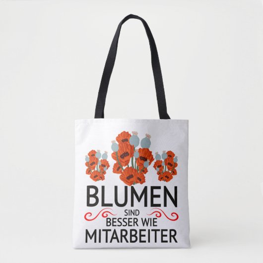 Mitarbeiter Frust Zitat funny Tasche (Vorderseite)