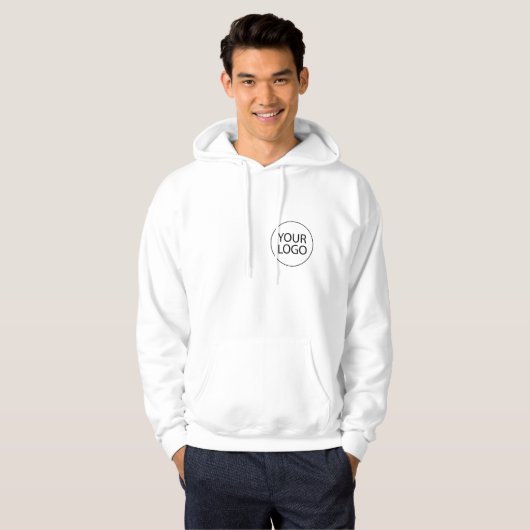 Mitarbeiter für benutzerdefinierte Firmenlogos | R Hoodie (Vorne ganz)