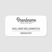 Mitarbeiter für benutzerdefinierte Logos Namensschild (Vorderseite)