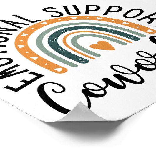 Mitarbeiter für emotionale Unterstützung Poster (Ecke)