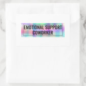Mitarbeiter für emotionale Unterstützung Rechteckiger Aufkleber (Tasche)