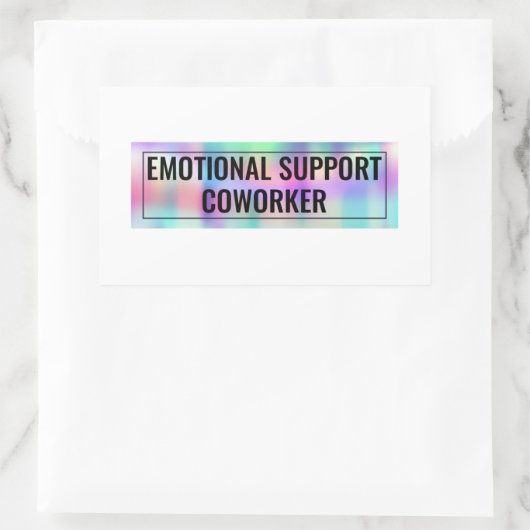 Mitarbeiter für emotionale Unterstützung Rechteckiger Aufkleber (Tasche)