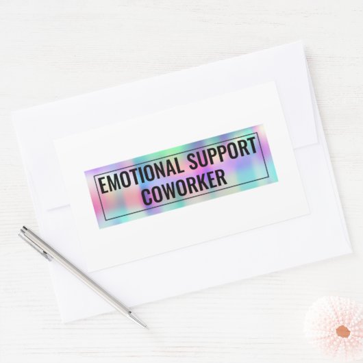 Mitarbeiter für emotionale Unterstützung Rechteckiger Aufkleber (Umschlag)