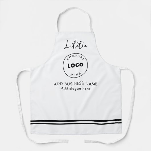 Mitarbeiter für Firmenlogos hinzufügen Name Hair S Schürze (Vorderseite)