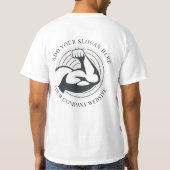 Mitarbeiter für Ihr Firmenlogo T-Shirt (Rückseite)