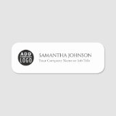 Mitarbeiter für kundenspezifische Firmenlogos Namensschild (Vorderseite)