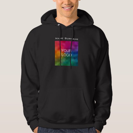 Mitarbeiter für männliche Vorder-Design-Logos Hoodie (Vorderseite)