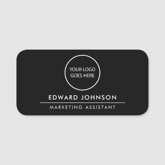 Mitarbeiter für Minimalistische, moderne Logos Namensschild (Vorderseite)
