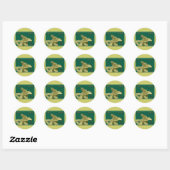 Mitarbeiter Geburtstagsschmetterling-Stickers Runder Aufkleber (Blatt)
