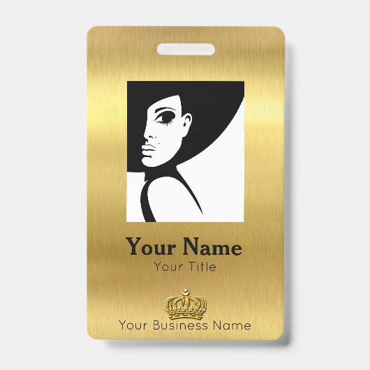 Mitarbeiter Gold ID Ausweis (Vorderseite)