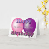 Mitarbeiter Happy Birthday Balloons Karte (Gelbe Blume)