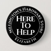 Mitarbeiter hier zum Abzeichen "Hilfe" Button (Vorderseite)