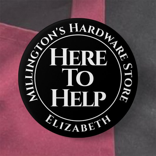 Mitarbeiter hier zum Abzeichen "Hilfe" Button