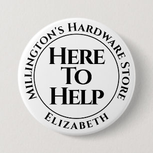 Mitarbeiter hier zum Abzeichen "Hilfe" Button