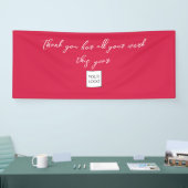 Mitarbeiter Holiday Vielen Dank SIgn Banner (Messe)