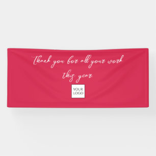 Mitarbeiter Holiday Vielen Dank SIgn Banner