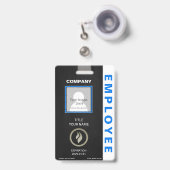 Mitarbeiter-ID-Abzeichen Ausweis (Vorderseite mit Ausziehbar)