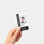 Mitarbeiter-ID-Abzeichen für Schwarz-Weiß-Barcode Ausweis (Handheld)