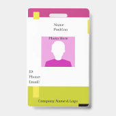 Mitarbeiter-ID Arbeitnehmer Mitarbeiter Personalmi Ausweis (Vorderseite)