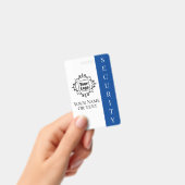 Mitarbeiter-ID des Sicherheitsdienstes mit Logo Ausweis (Handheld)