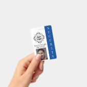 Mitarbeiter-ID des Sicherheitsdienstes mit Logo un Ausweis (Handheld)