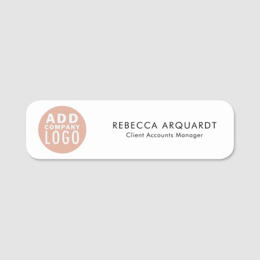 Mitarbeiter-ID des Unternehmens hinzufügen Namensschild (Vorderseite)