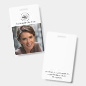 Mitarbeiter-ID-Foto-Abzeichen Ausweis (Vorder- & Rückseite)