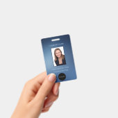 Mitarbeiter-ID-Foto, Bar-Code, Logo, Abzeichen Ausweis (Handheld)