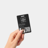 Mitarbeiter-ID Foto Firmenkennung QR-Code Ausweis (Handheld)