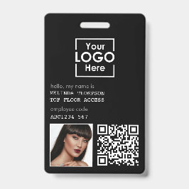 Mitarbeiter-ID Foto Firmenkennung QR-Code Ausweis